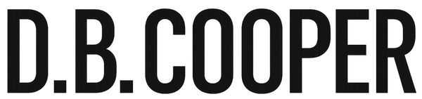 D.B Cooper text in Transparent Backgorund