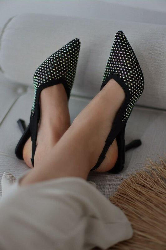 Pointed Toe Black Heels