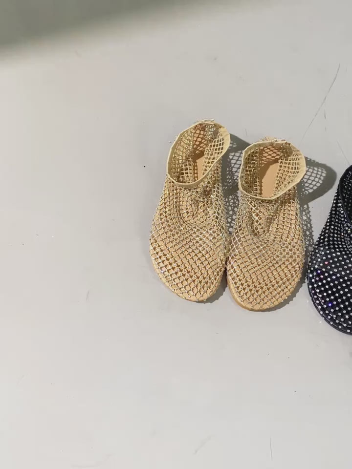 Embellished Rhinestone Pattern Sandals